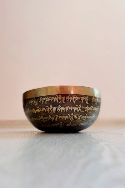 Tibetan singing bowl with engraving “Rigpa”, Ø 16 cm