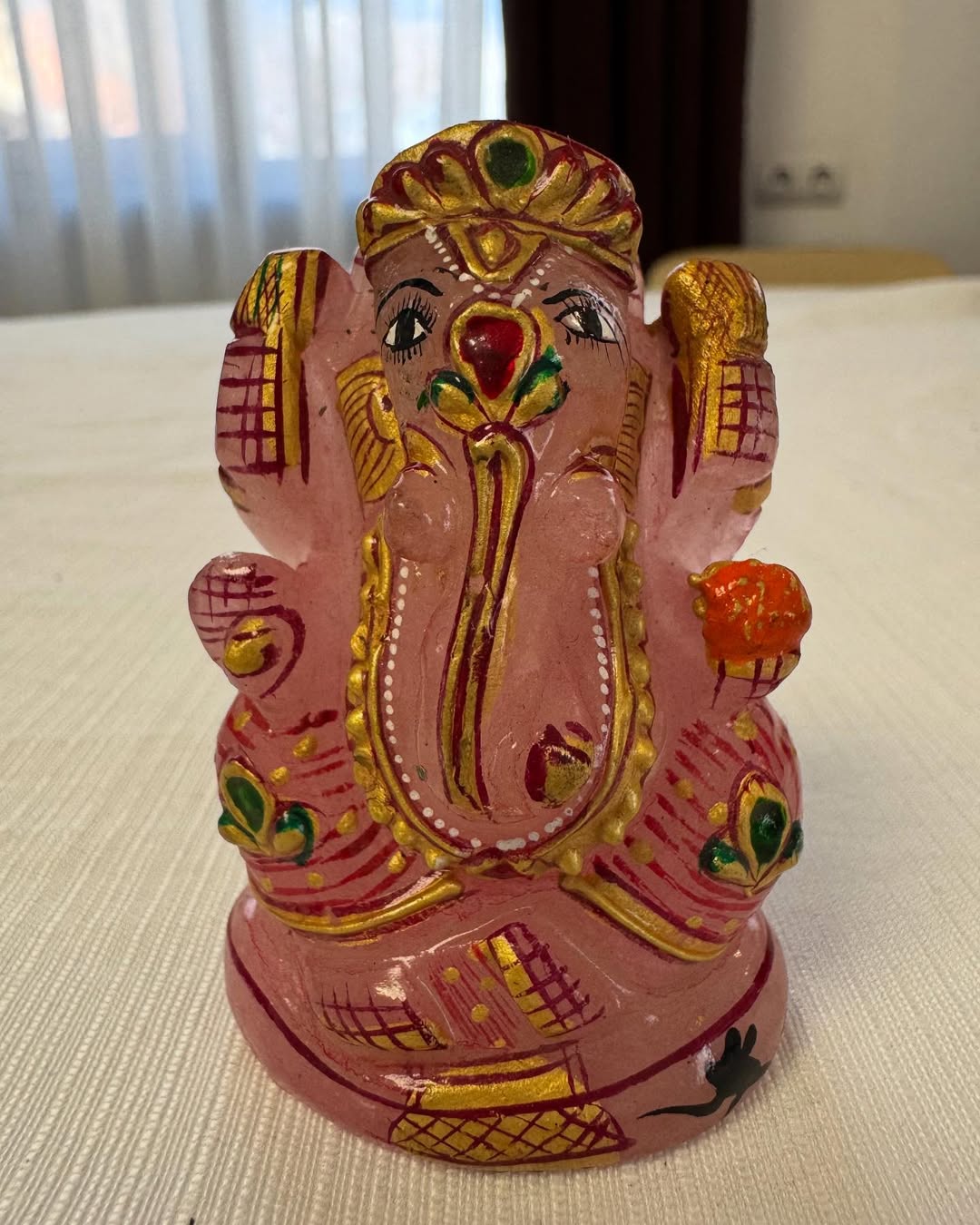 Бог Ганеша з рожевого кварцу – символ удачі та благополуччя Бог Ганеша з рожевого кварцу – символ удачі та благополуччя