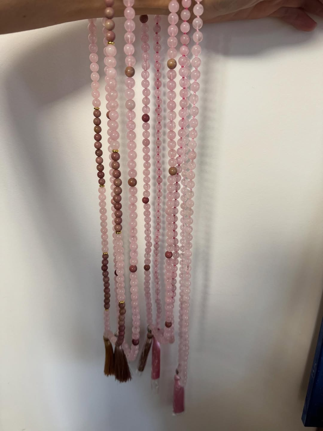 Чотки з рожевого кварцу Чотки з рожевого кварцу