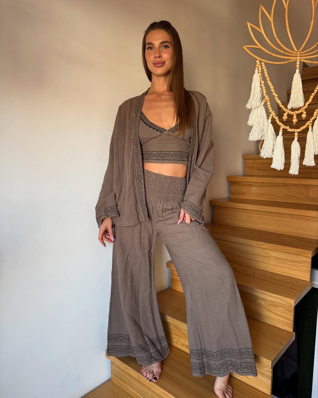 Костюм-трійка з Індії з натурального бавовни Костюм-трійка з Індії з натурального бавовни