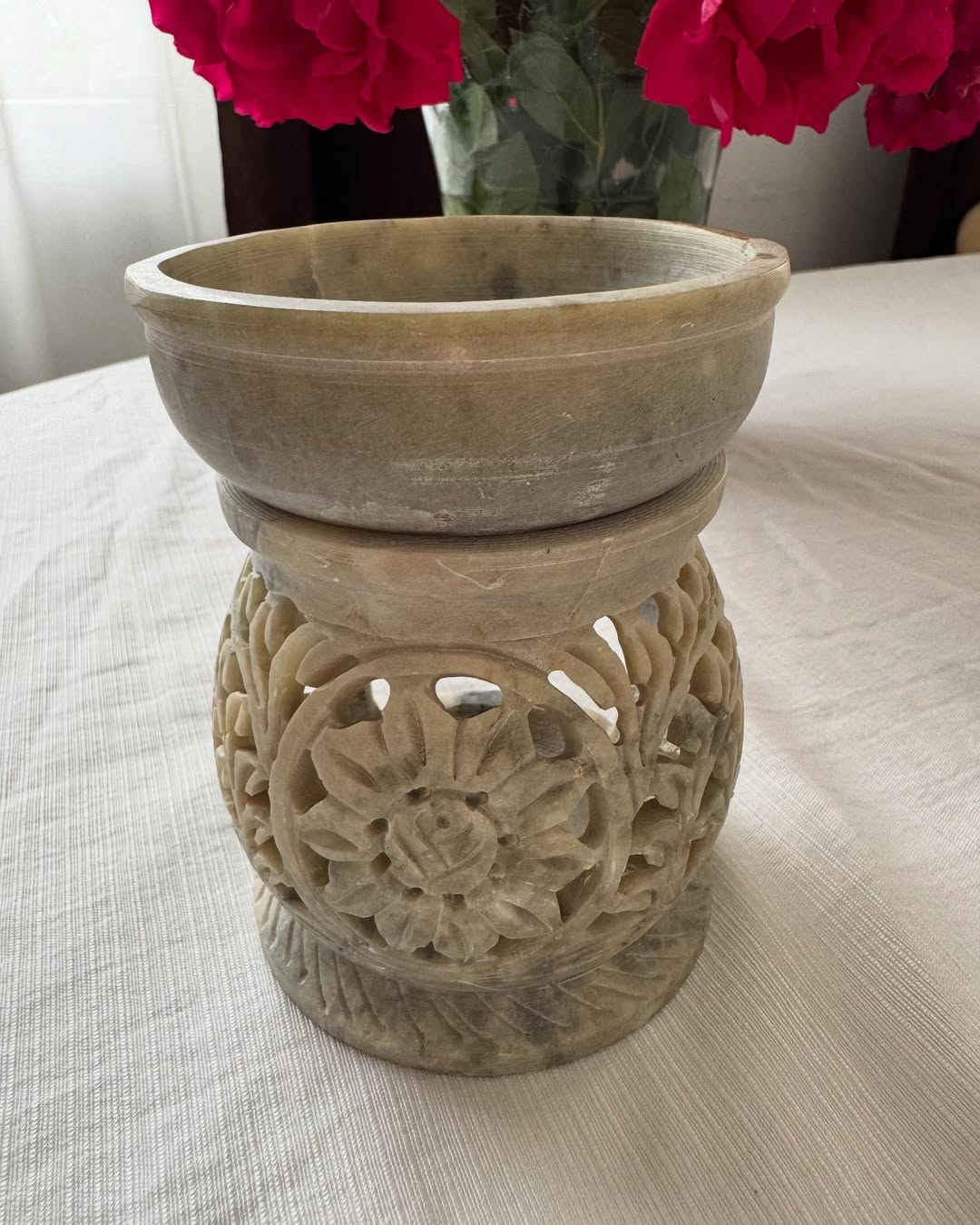 Підставка для свічки з каменю (Індія) Підставка для свічки з каменю (Індія)