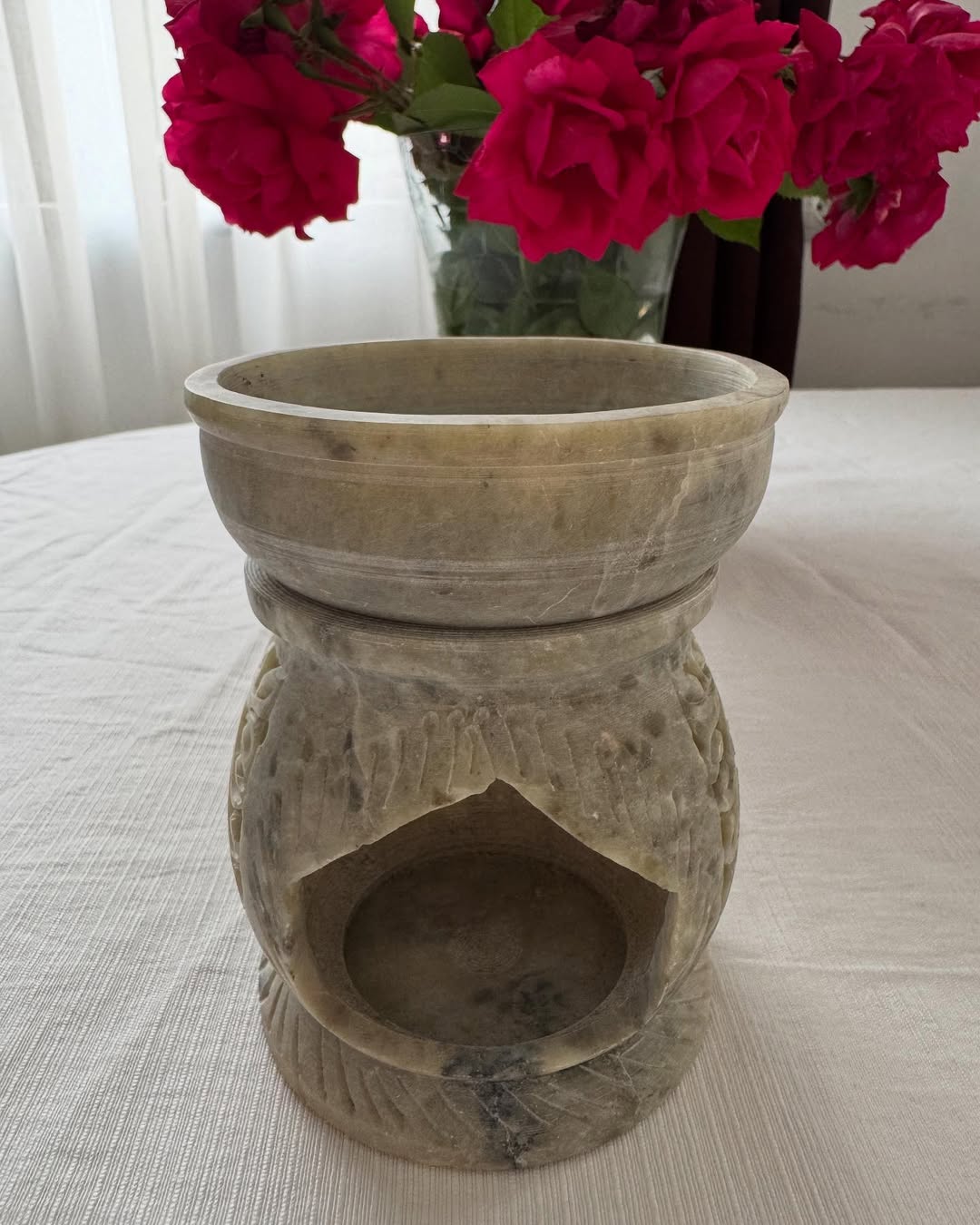 Підставка для свічки з каменю (Індія) Підставка для свічки з каменю (Індія)