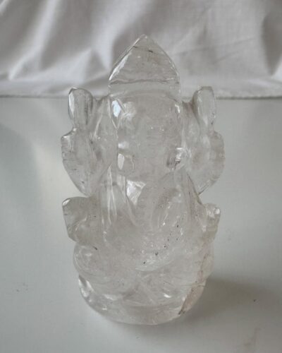 Статуетка Ганеші з гірського кришталю, 9 см Статуетка Ганеші з гірського кришталю, 9 см