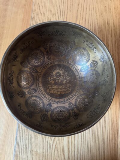 Тибетська чаша з семи металів, привезена з Непалу Ø 22 см